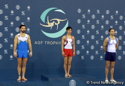 Bakıda idman gimnastikası üzrə Dünya Kubokunda ilk qaliblərin mükafatlandırma mərasimi keçirilib  (Fotoreportaj)