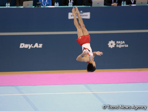 Yaponiyalı gimnast Bakıda idman gimnastikası üzrə Dünya Kubokunda qızıl medal qazanıb