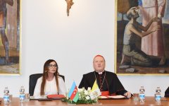 Mehriban Əliyeva: Azərbaycan sivilizasiyalararası, mədəniyyətlərarası dialoqun inkişafına öz töhfəsini verir