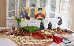 Səfirlərin xanımları milli geyimlərimizdə Novruza hazırlaşırlar (FOTO)