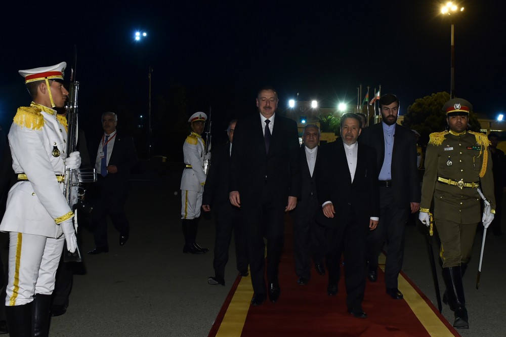 İlham Əliyevin İrana səfəri başa çatdı (FOTO)