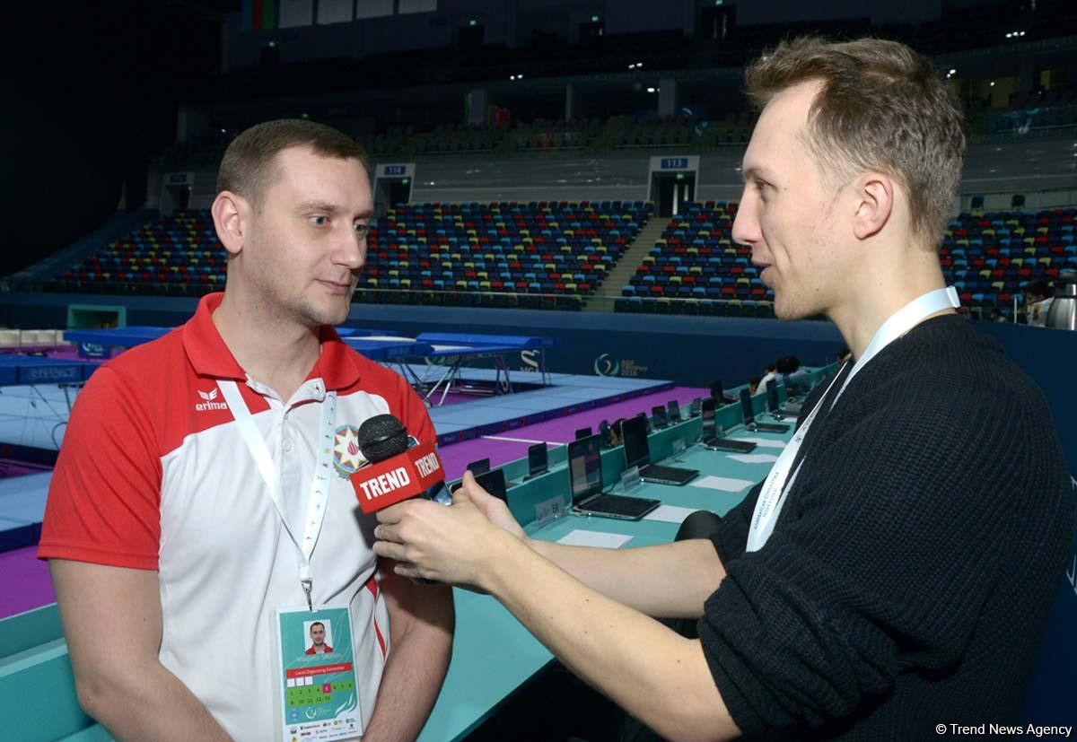 Baş məşqçi: Azərbaycan batut gimnastikası üzrə Dünya Kubokunda medallar uğrunda mübarizə aparacaq (FOTO)