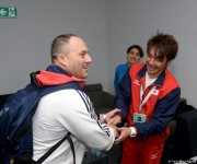 Müxtəlif ölkələrin nümayəndə heyətləri Bakıda batut gimnastikası üzrə Dünya Kuboku üçün akkreditasiyadan keçirlər (FOTOREPORTAJ)