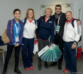 Müxtəlif ölkələrin nümayəndə heyətləri Bakıda batut gimnastikası üzrə Dünya Kuboku üçün akkreditasiyadan keçirlər (FOTOREPORTAJ)