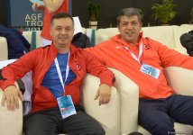 Bakıda batut gimnastikası üzrə Dünya Kubokunda iştirak edəcək idmançıların podium məşqləri (FOTO)