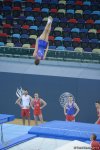 Bakıda batut gimnastikası üzrə Dünya Kubokunda iştirak edəcək idmançıların podium məşqləri (FOTO)