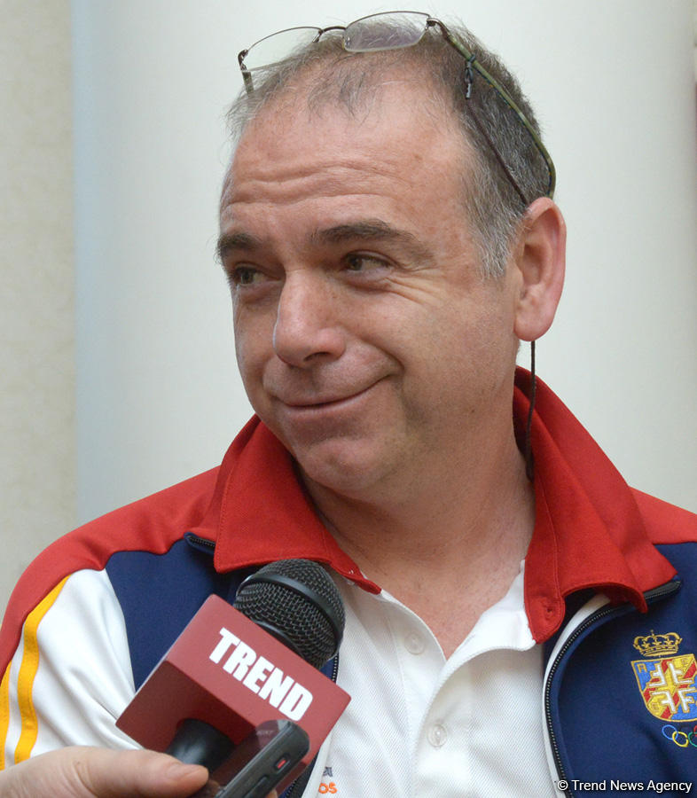 İspan məşqçi: Azərbaycan batut gimnastikası üzrə Dünya Kubokuna çox gözəl hazırlaşıb (FOTO)