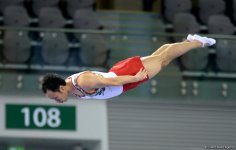 Bakıda batut gimnastikası üzrə FIG Dünya Kubokunun ilk yarış günü start götürüb (FOTO)