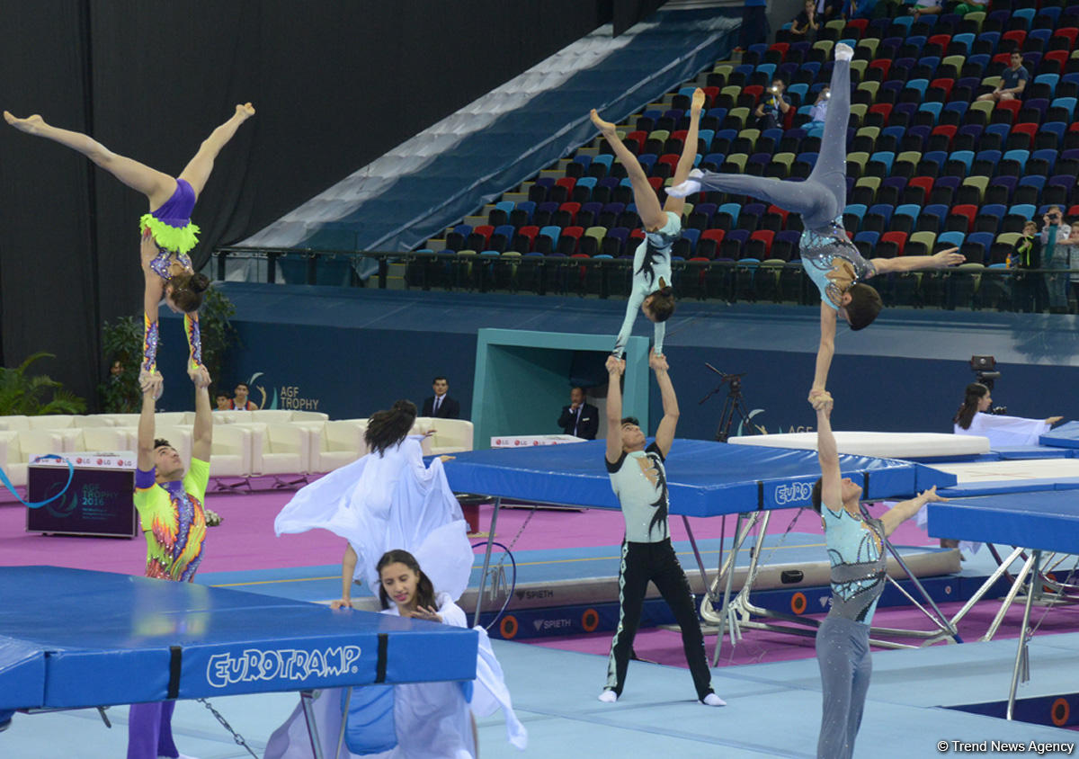 Bakıda batut gimnastikası üzrə FIG Dünya Kuboku yarışlarının açılış mərasimi keçirilib (FOTO)