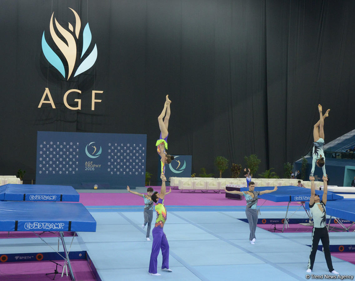 Bakıda batut gimnastikası üzrə FIG Dünya Kuboku yarışlarının açılış mərasimi keçirilib (FOTO)