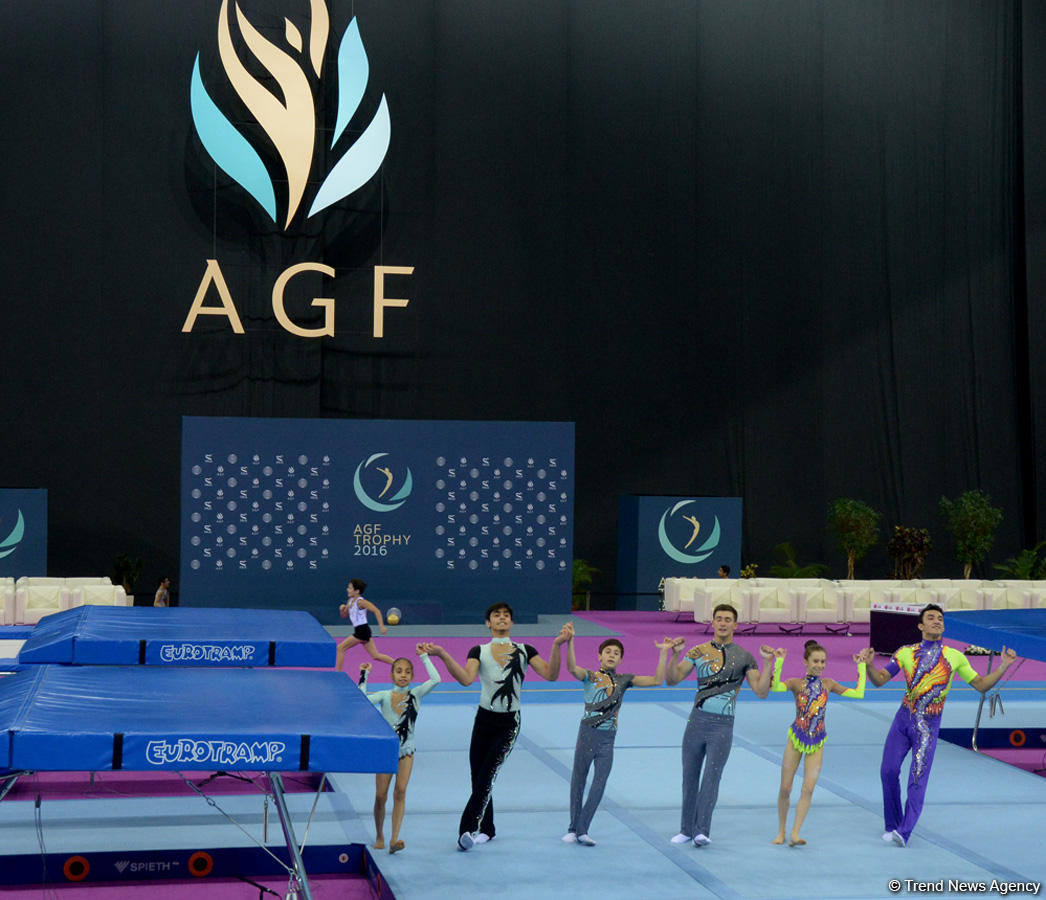 Bakıda batut gimnastikası üzrə FIG Dünya Kuboku yarışlarının açılış mərasimi keçirilib (FOTO)
