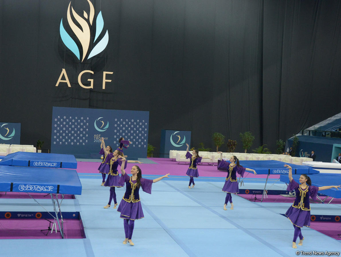 Bakıda batut gimnastikası üzrə FIG Dünya Kuboku yarışlarının açılış mərasimi keçirilib (FOTO)