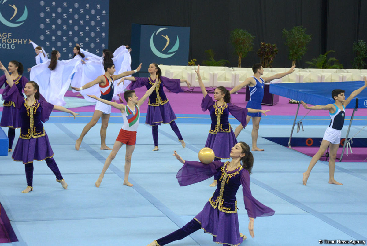 Bakıda batut gimnastikası üzrə FIG Dünya Kuboku yarışlarının açılış mərasimi keçirilib (FOTO)
