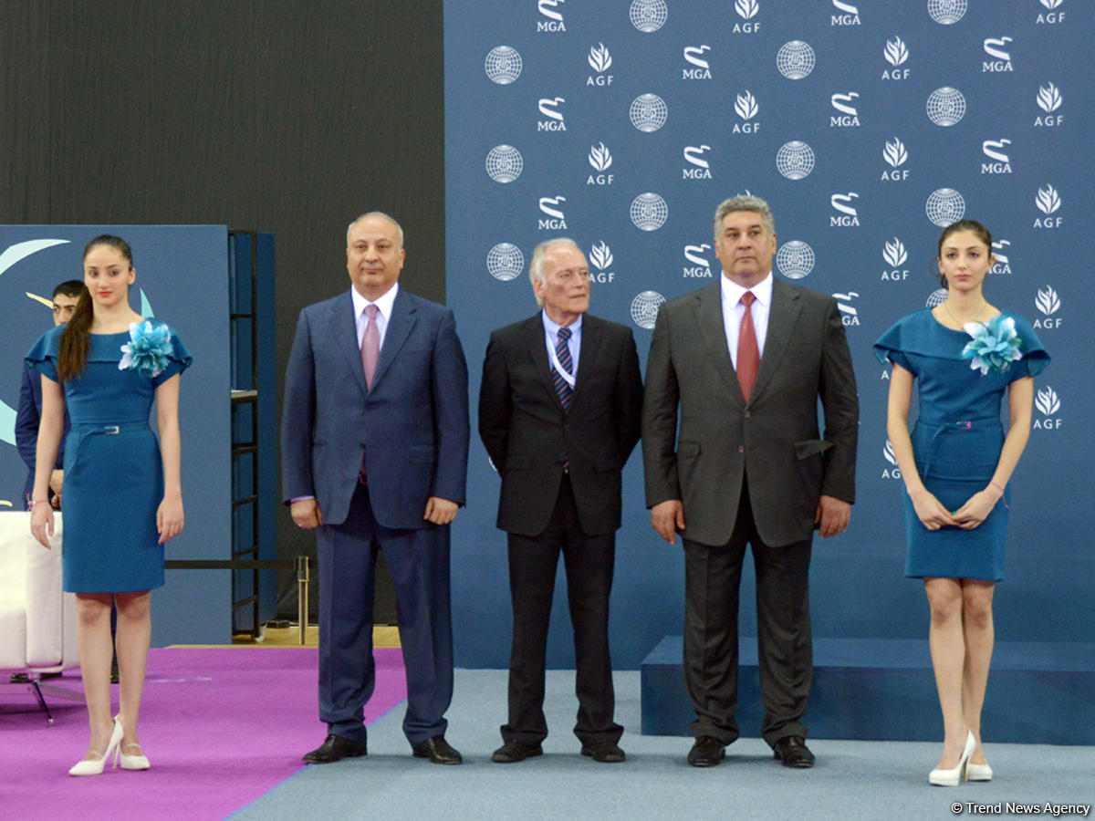 Bakıda batut gimnastikası üzrə FIG Dünya Kuboku yarışlarının açılış mərasimi keçirilib (FOTO)
