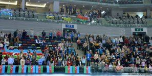Bakıda batut gimnastikası üzrə Dünya Kuboku finallarının qaliblərinin mükafatlandırma mərasimi keçirilib (FOTO)