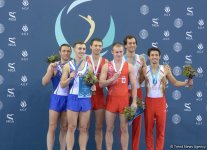 Bakıda batut gimnastikası üzrə Dünya Kuboku finallarının qaliblərinin mükafatlandırma mərasimi keçirilib (FOTO)