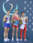 Bakıda batut gimnastikası üzrə Dünya Kuboku finallarının qaliblərinin mükafatlandırma mərasimi keçirilib (FOTO)