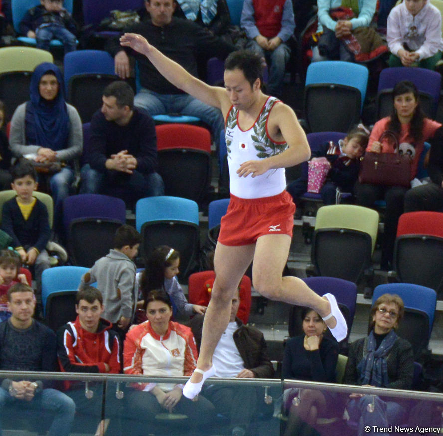 Bakıda batut gimnastikası üzrə Dünya Kubokunda yarışların ikinci günü (FOTO)