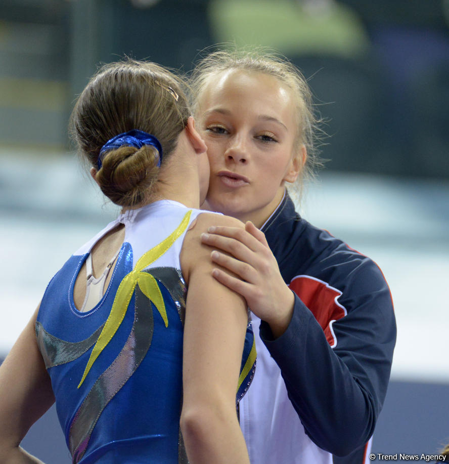 Bakıda batut gimnastikası üzrə Dünya Kubokunda yarışların ikinci günü (FOTO)