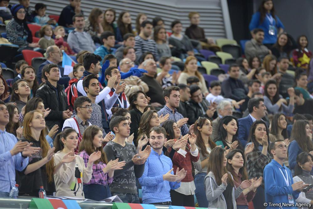 Bakıda batut gimnastikası üzrə Dünya Kubokunda yarışların ikinci günü (FOTO)