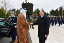 Qətər Dövlətinin Əmirinin rəsmi qarşılanma mərasimi olub (FOTO)