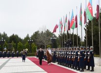 Qətər Dövlətinin Əmirinin rəsmi qarşılanma mərasimi olub (FOTO)