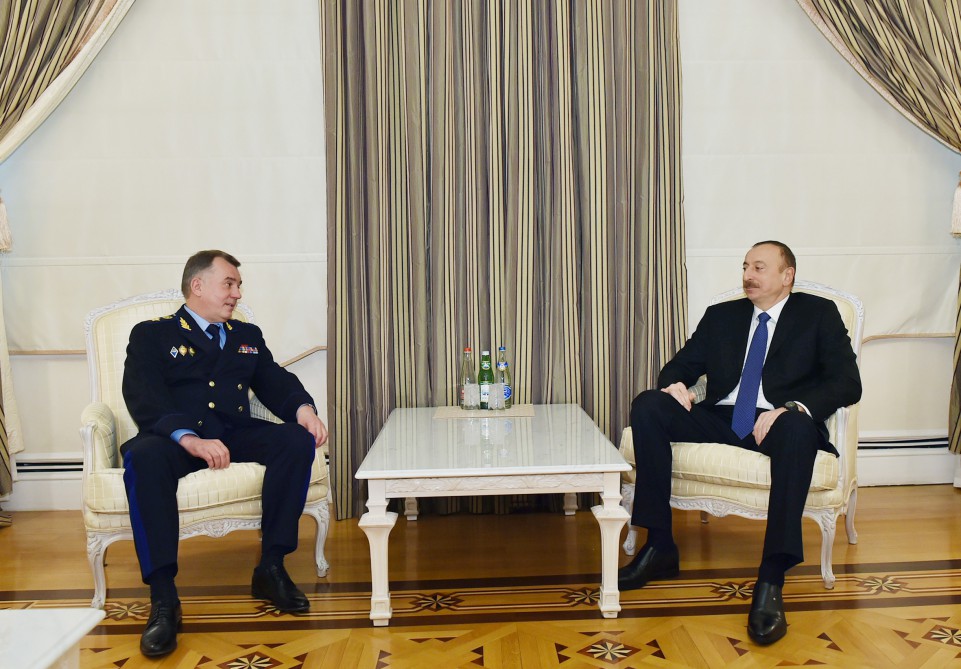 İlham Əliyev Rusiyanın Sərhəd Xidmətinin rəhbərini qəbul edib