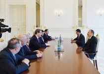 Prezident İlham Əliyev Amerika Yəhudi Komitəsinin icraçı direktorunun başçılıq etdiyi nümayəndə heyətini qəbul edib