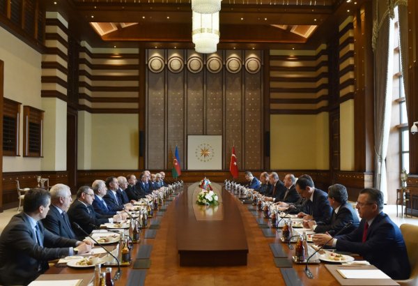 Azərbaycan-Türkiyə Yüksək Səviyyəli Strateji Əməkdaşlıq Şurasının beşinci iclası keçirilib (FOTO)