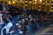 Bakıda atəşfəşanlıq oldu (FOTO)