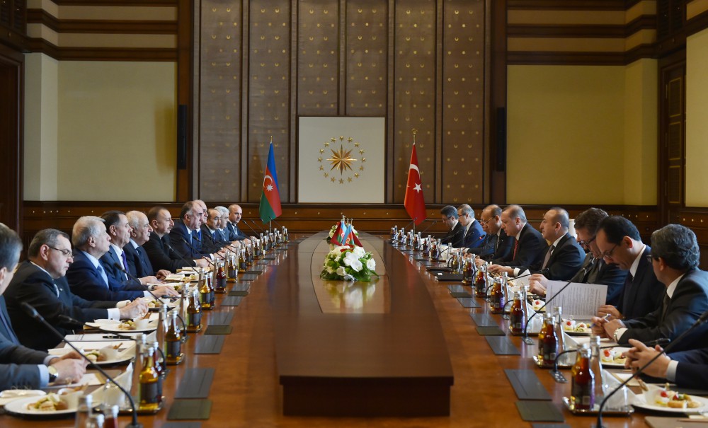 Azərbaycan-Türkiyə Yüksək Səviyyəli Strateji Əməkdaşlıq Şurasının beşinci iclası keçirilib (FOTO)