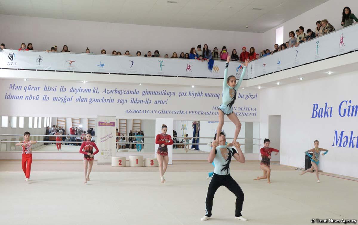 Bakıda bədii gimnastika üzrə II Açıq Təhsil Kuboku keçirilir (FOTO)