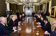 Azərbaycan Prezidenti İlham Əliyev ABŞ-dakı yəhudi təşkilatlarının rəhbərliyi ilə görüşüb (FOTO)