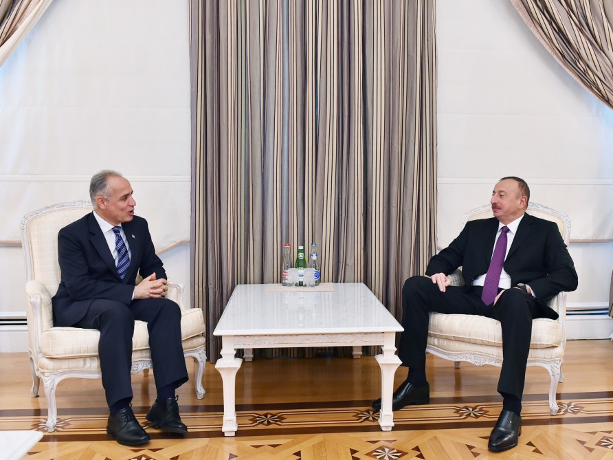 Prezident İlham Əliyev BMT-nin Azərbaycanda yeni təyin olunmuş rezident əlaqələndiricisini qəbul edib