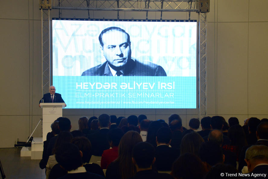 Heydər Əliyev Mərkəzində "Heydər Əliyev və milli xilaskarlıq missiyası" mövzusunda elmi-praktik seminar keçirilib (FOTO)