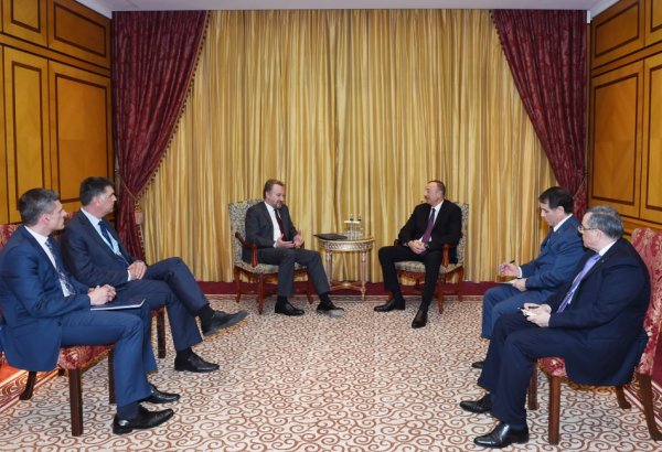 Prezident İlham Əliyev Bosniya və Herseqovinanın Rəyasət Heyətinin Sədri ilə görüşüb (FOTO)