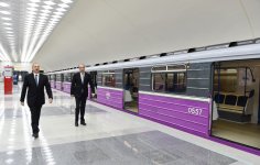 İlham Əliyev Bakı Metropoliteninin yeni xəttinin  “Avtovağzal” və “Memar Əcəmi” stansiyalarının açılışında iştirak edib (FOTO)