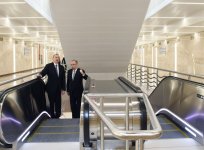 İlham Əliyev Bakı Metropoliteninin yeni xəttinin  “Avtovağzal” və “Memar Əcəmi” stansiyalarının açılışında iştirak edib (FOTO)