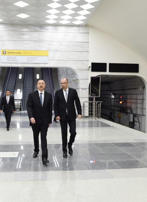 İlham Əliyev Bakı Metropoliteninin yeni xəttinin  “Avtovağzal” və “Memar Əcəmi” stansiyalarının açılışında iştirak edib (FOTO)