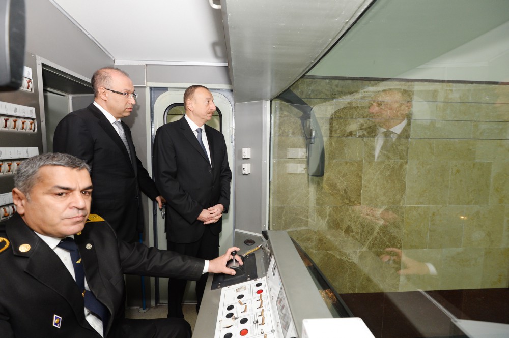İlham Əliyev Bakı Metropoliteninin yeni xəttinin  “Avtovağzal” və “Memar Əcəmi” stansiyalarının açılışında iştirak edib (FOTO)
