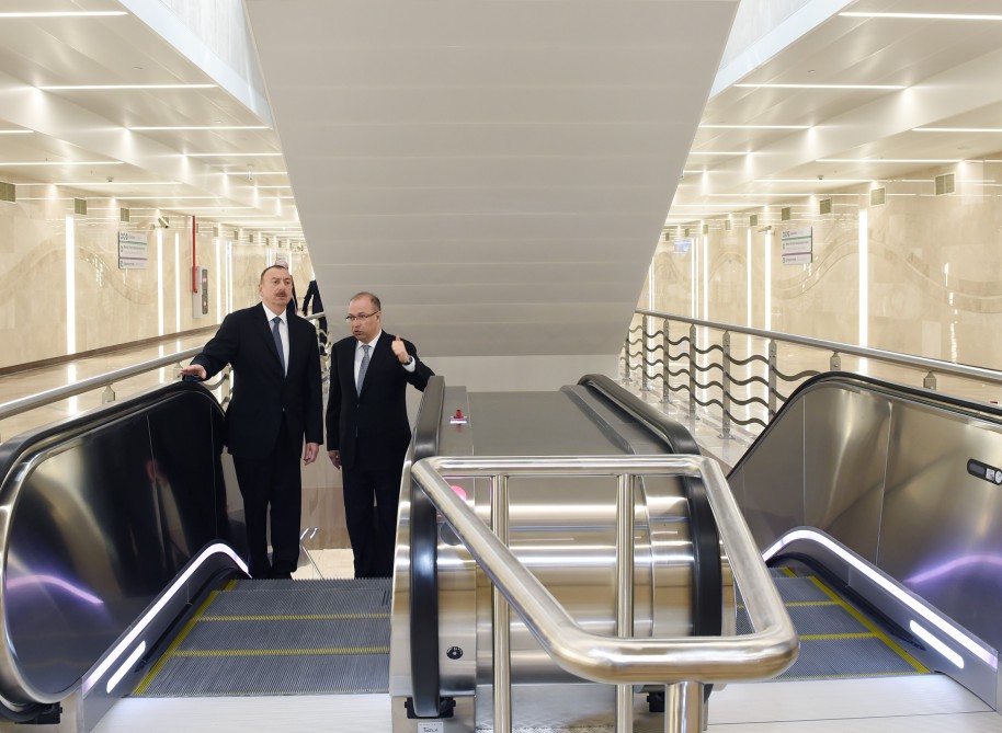 İlham Əliyev Bakı Metropoliteninin yeni xəttinin  “Avtovağzal” və “Memar Əcəmi” stansiyalarının açılışında iştirak edib (FOTO)