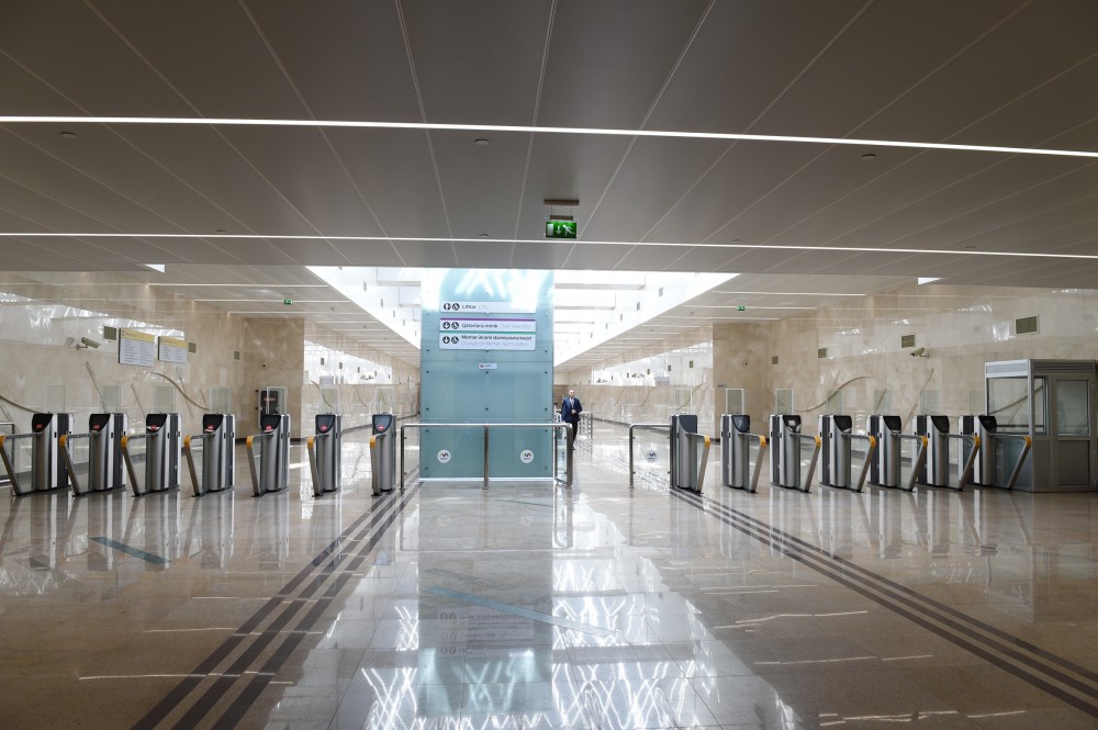 İlham Əliyev Bakı Metropoliteninin yeni xəttinin  “Avtovağzal” və “Memar Əcəmi” stansiyalarının açılışında iştirak edib (FOTO)