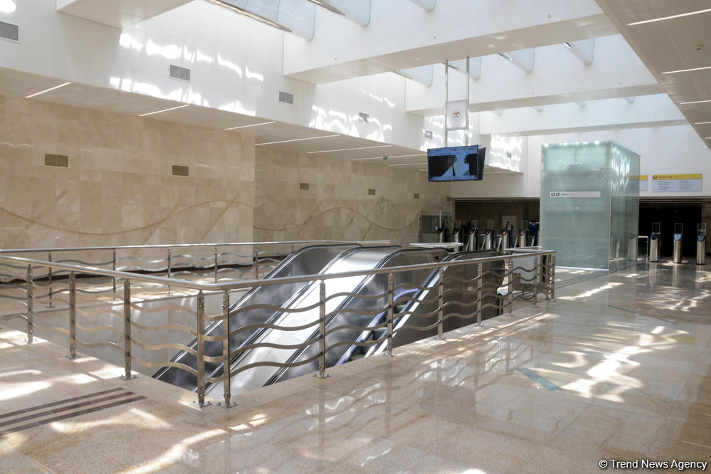 Azərbaycan tarixində ilk: 5 mərtəbəli metro stansiyası istifadəyə verildi (FOTO)
