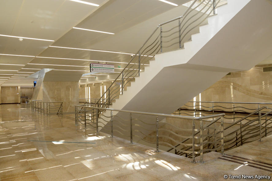 Azərbaycan tarixində ilk: 5 mərtəbəli metro stansiyası istifadəyə verildi (FOTO)