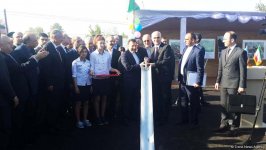 Azərbaycan və İran sərhəddə dəmir yolu körpüsünün təməlini qoydular (FOTO)