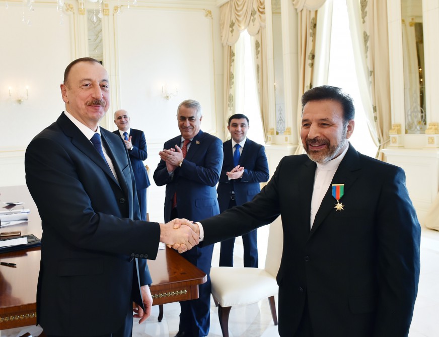 Prezident İlham Əliyev İranın rabitə və informasiya texnologiyaları nazirinə “Dostluq” ordeni təqdim edib (FOTO)