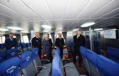 Prezident İlham Əliyev sərnişin gəmilərinin istismara verilməsi mərasimində iştirak edib (FOTO)