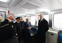 Prezident İlham Əliyev sərnişin gəmilərinin istismara verilməsi mərasimində iştirak edib (FOTO)