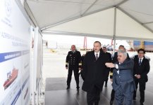 Prezident İlham Əliyev sərnişin gəmilərinin istismara verilməsi mərasimində iştirak edib (FOTO)