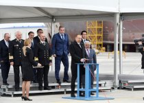 Prezident İlham Əliyev sərnişin gəmilərinin istismara verilməsi mərasimində iştirak edib (FOTO)